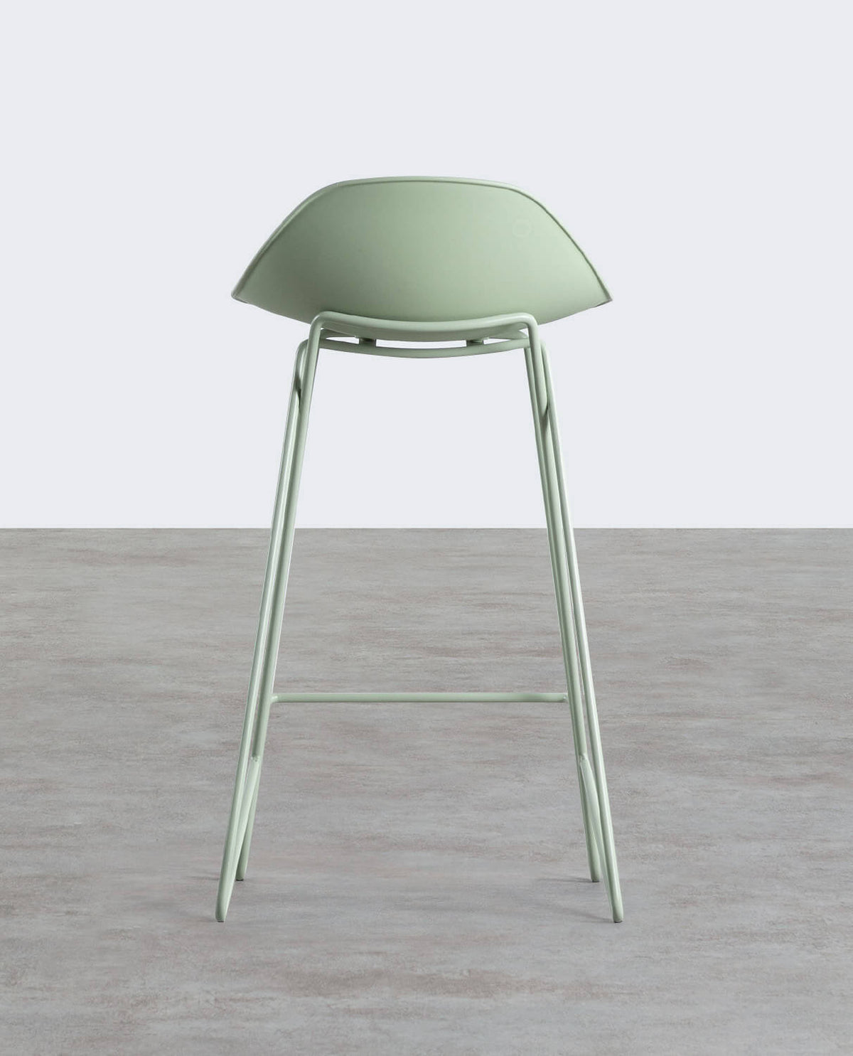 65 cm bar stool in polypropylene and steel Paris