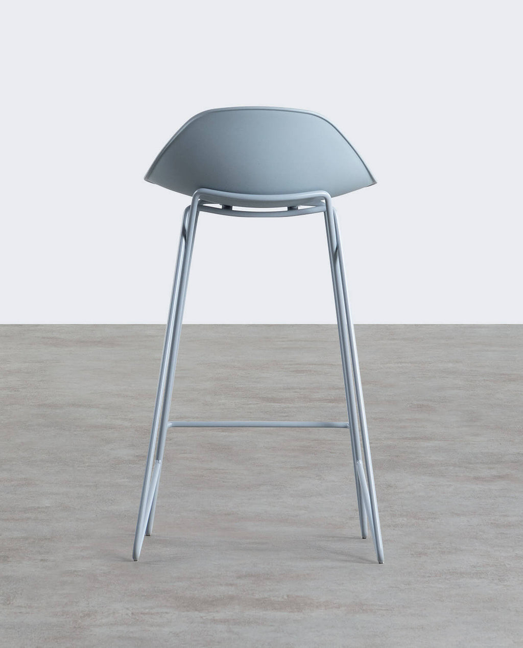 65 cm bar stool in polypropylene and steel Paris