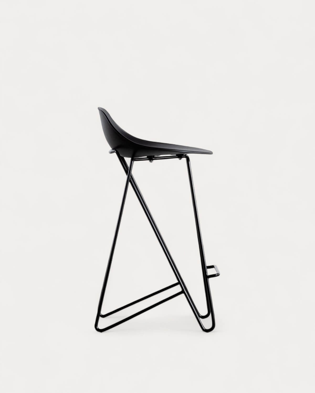 65 cm bar stool in polypropylene and steel Paris