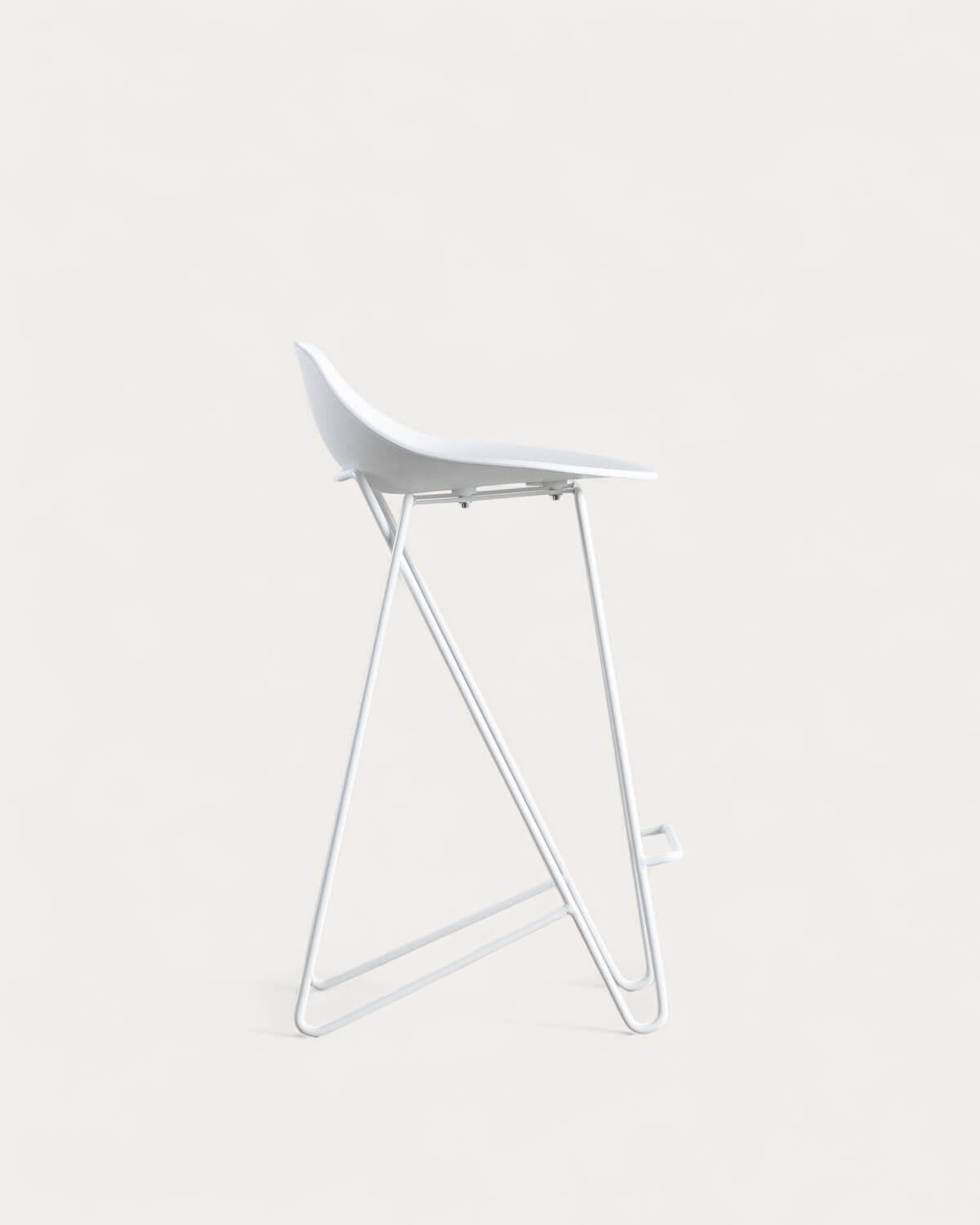 65 cm bar stool in polypropylene and steel Paris