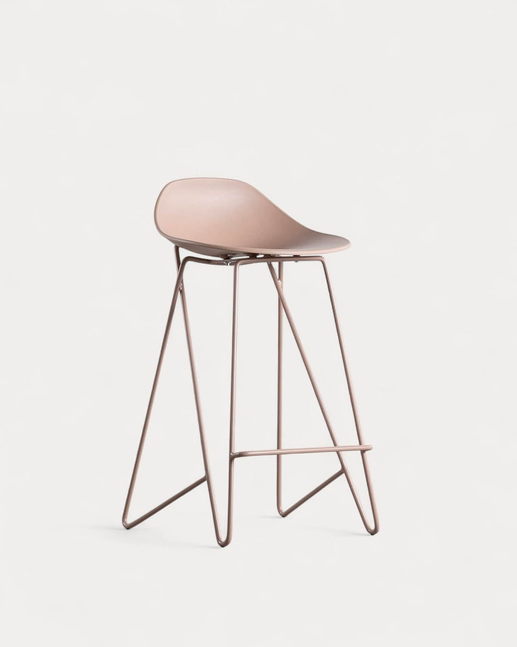 65 cm bar stool in polypropylene and steel Paris