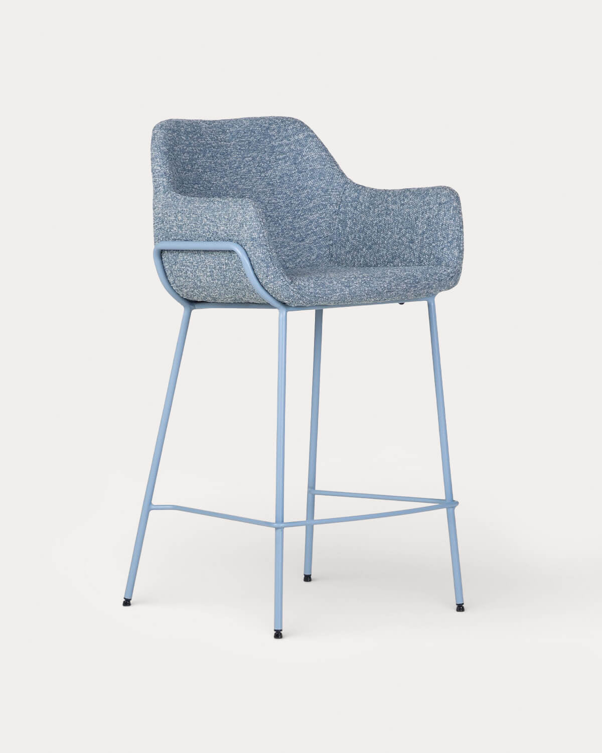 Oisin fabric and metal bar stool