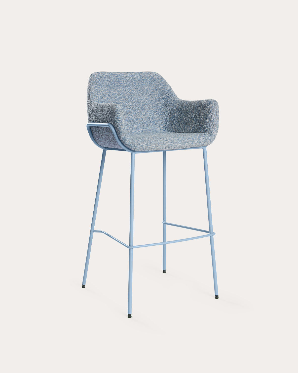 Oisin fabric and metal bar stool