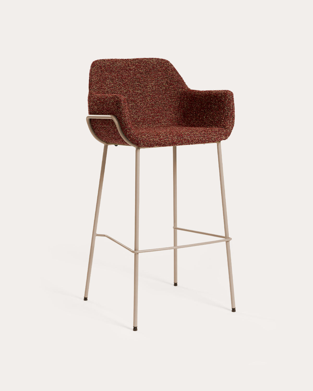 Oisin fabric and metal bar stool