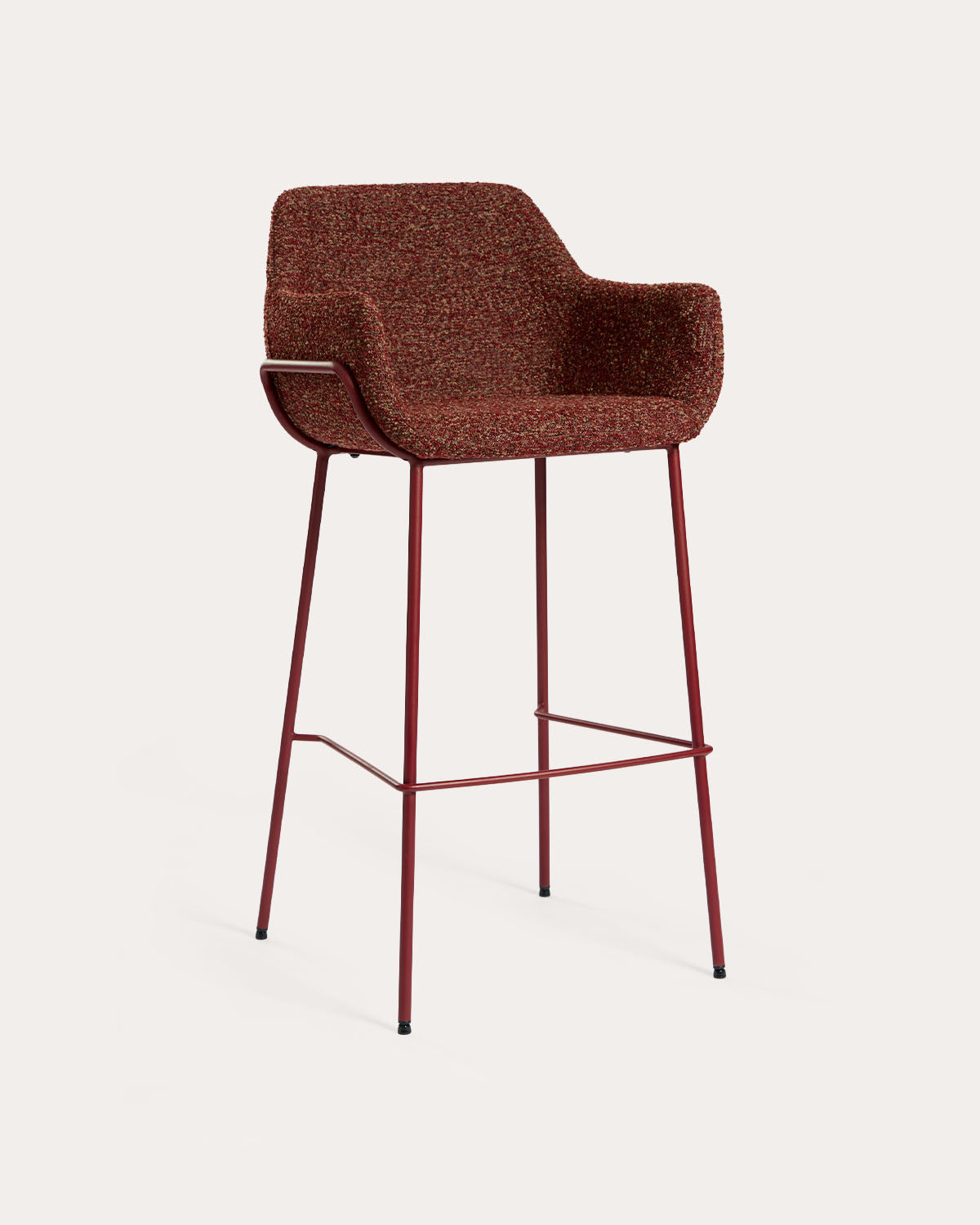 Oisin fabric and metal bar stool