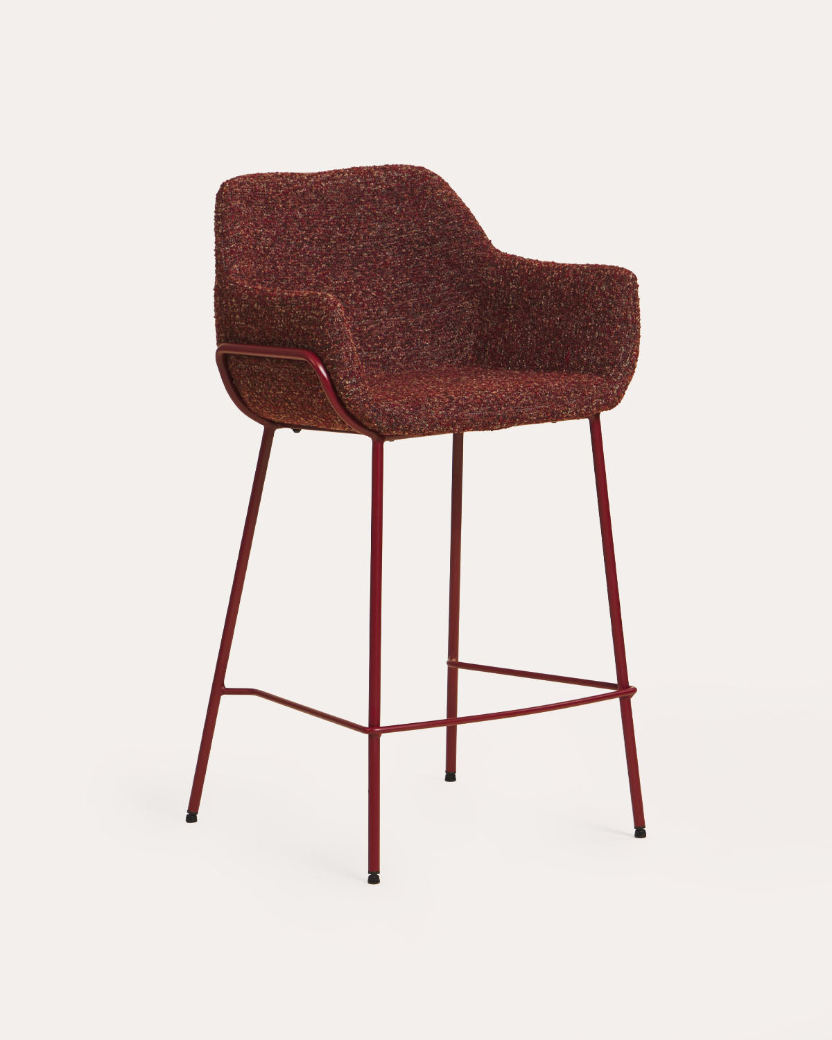 Oisin fabric and metal bar stool