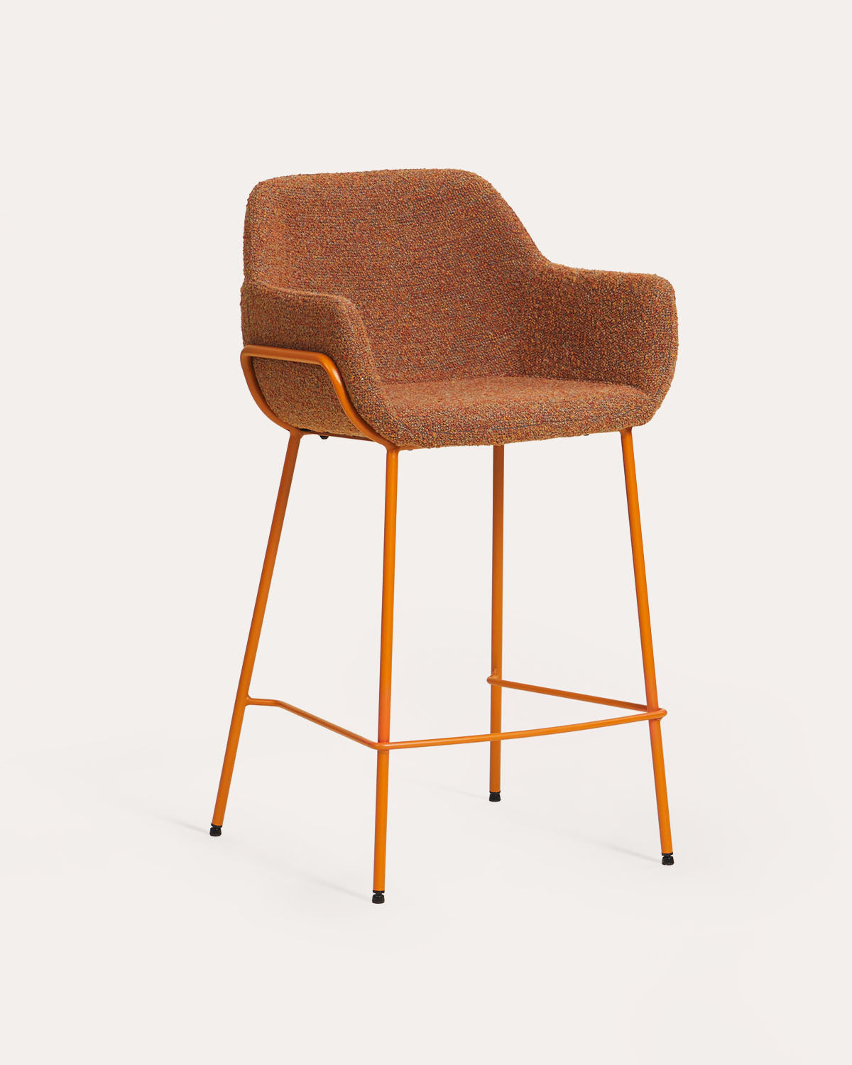 Oisin fabric and metal bar stool