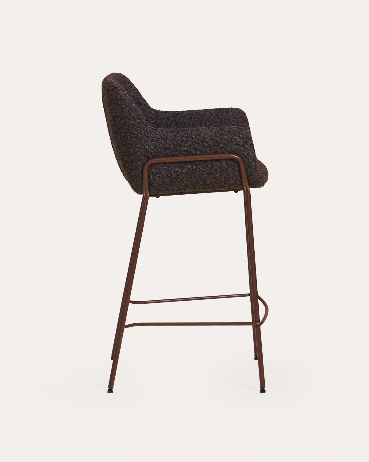 Oisin fabric and metal bar stool