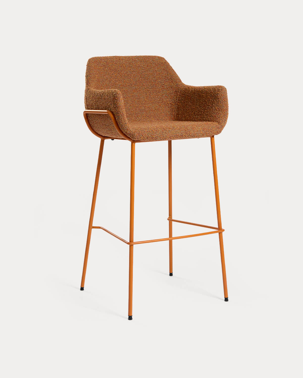 Oisin fabric and metal bar stool