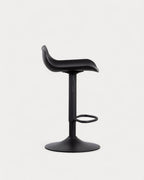 Corea adjustable polyethylene and metal bar stool