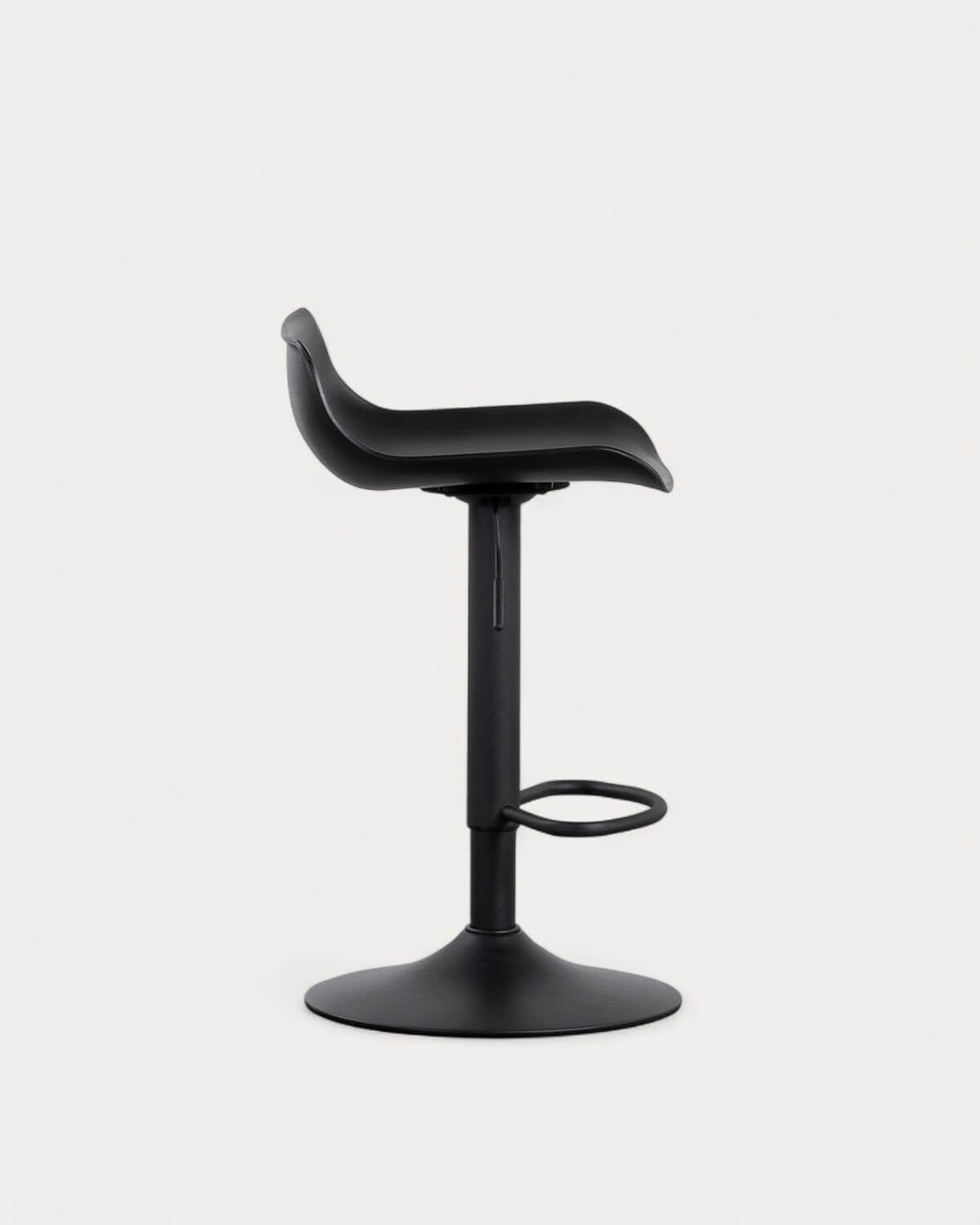 Corea adjustable polyethylene and metal bar stool