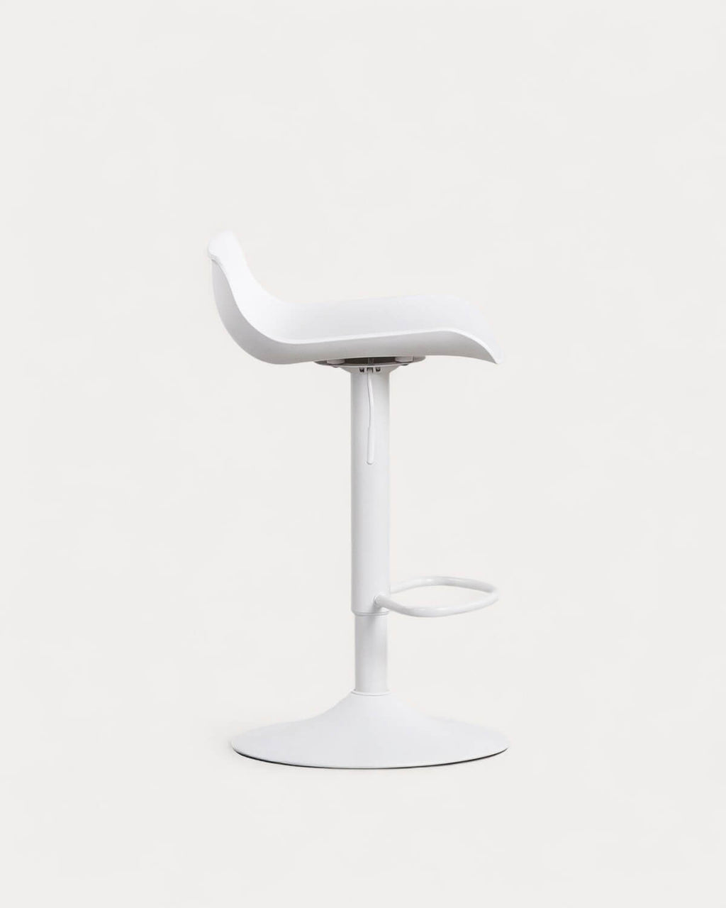 Corea adjustable polyethylene and metal bar stool