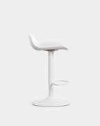 Corea adjustable polyethylene and metal bar stool