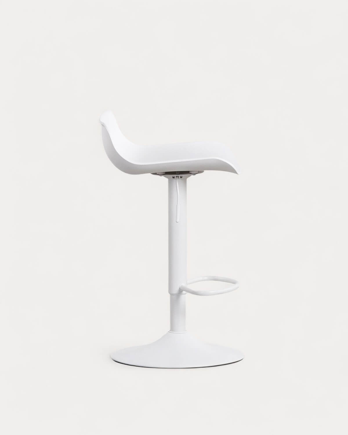Corea adjustable polyethylene and metal bar stool