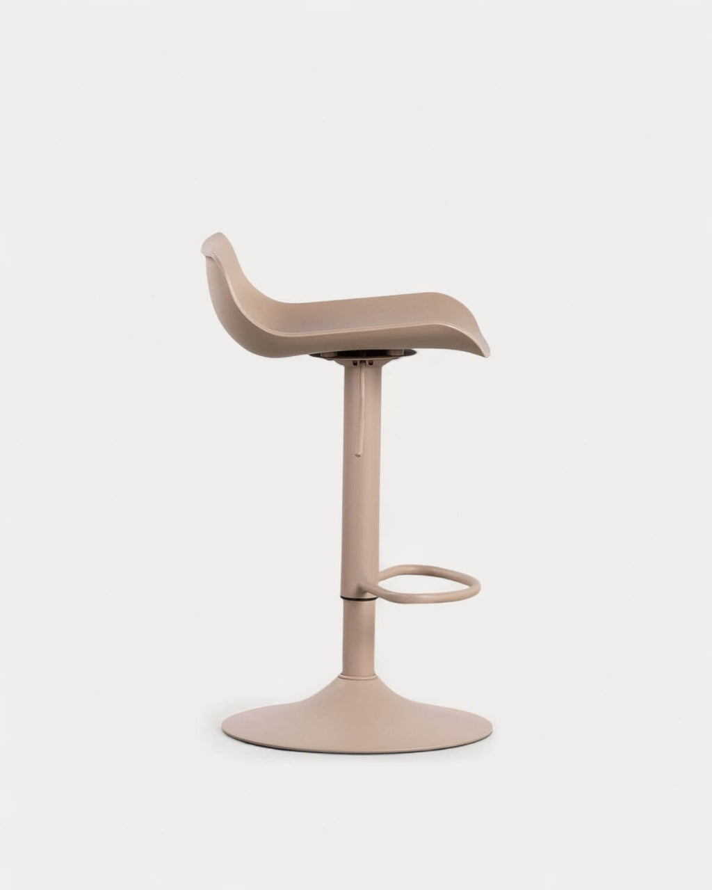 Corea adjustable polyethylene and metal bar stool