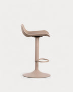 Corea adjustable polyethylene and metal bar stool