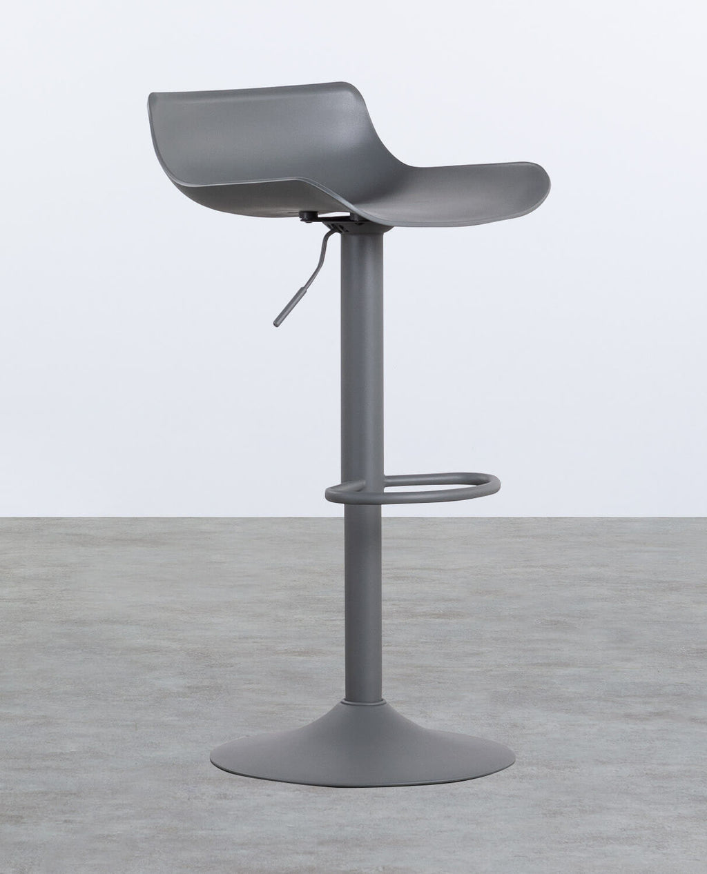 Corea adjustable polyethylene and metal bar stool