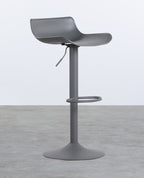 Corea adjustable polyethylene and metal bar stool