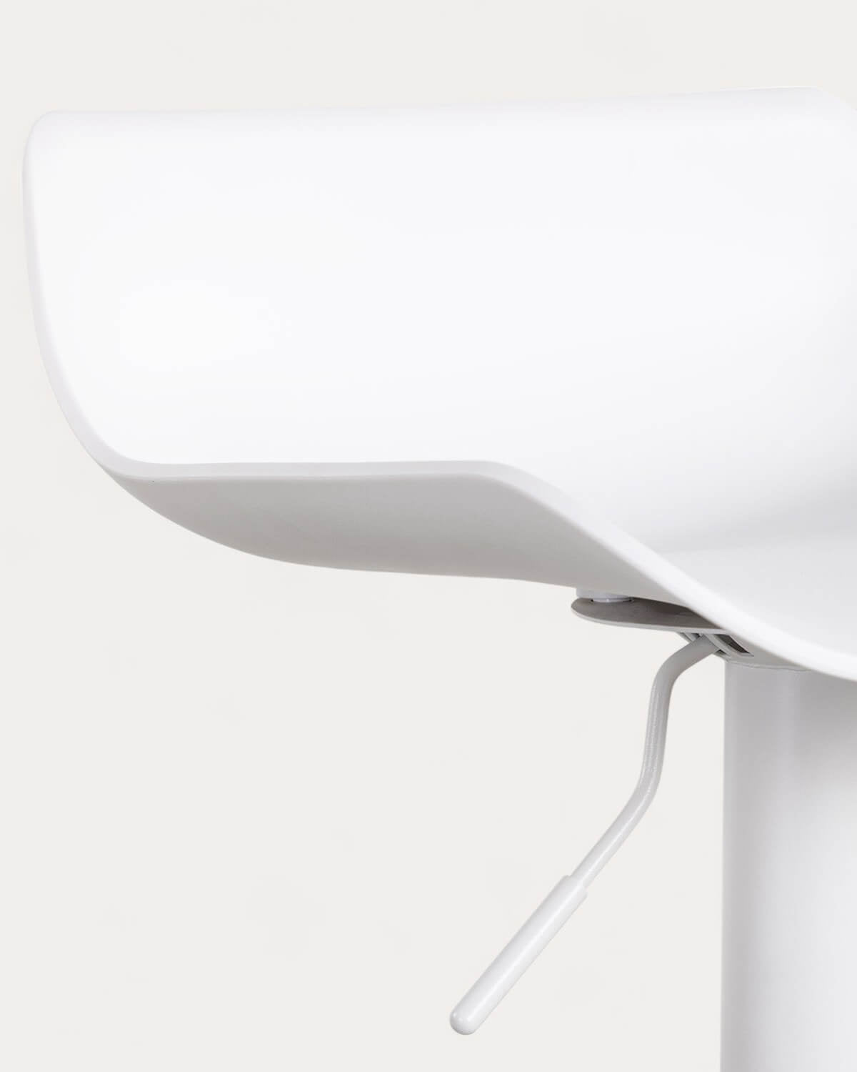 Corea adjustable polyethylene and metal bar stool