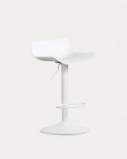 Corea adjustable polyethylene and metal bar stool