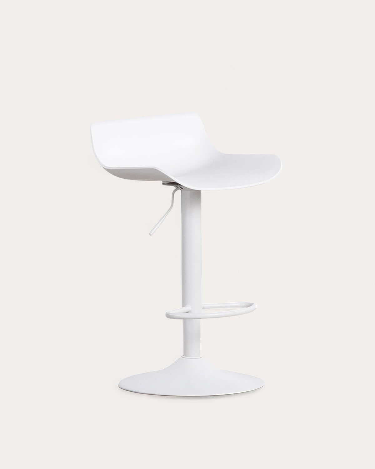 Corea adjustable polyethylene and metal bar stool