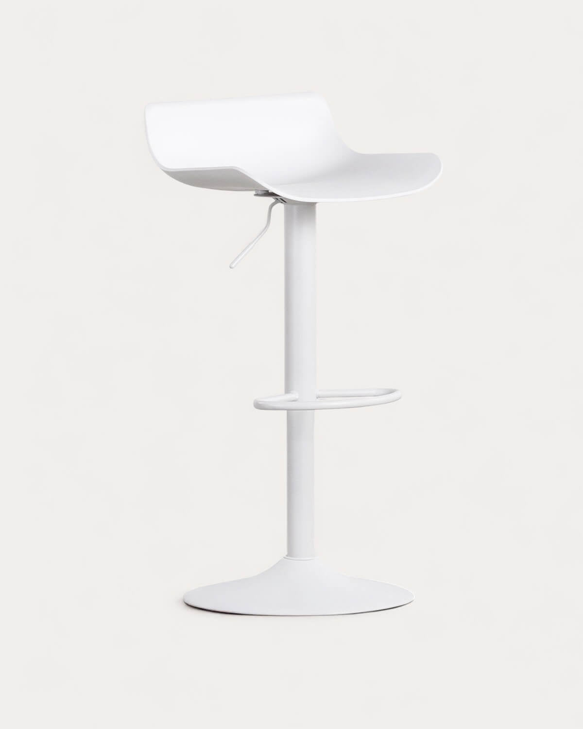 Corea adjustable polyethylene and metal bar stool