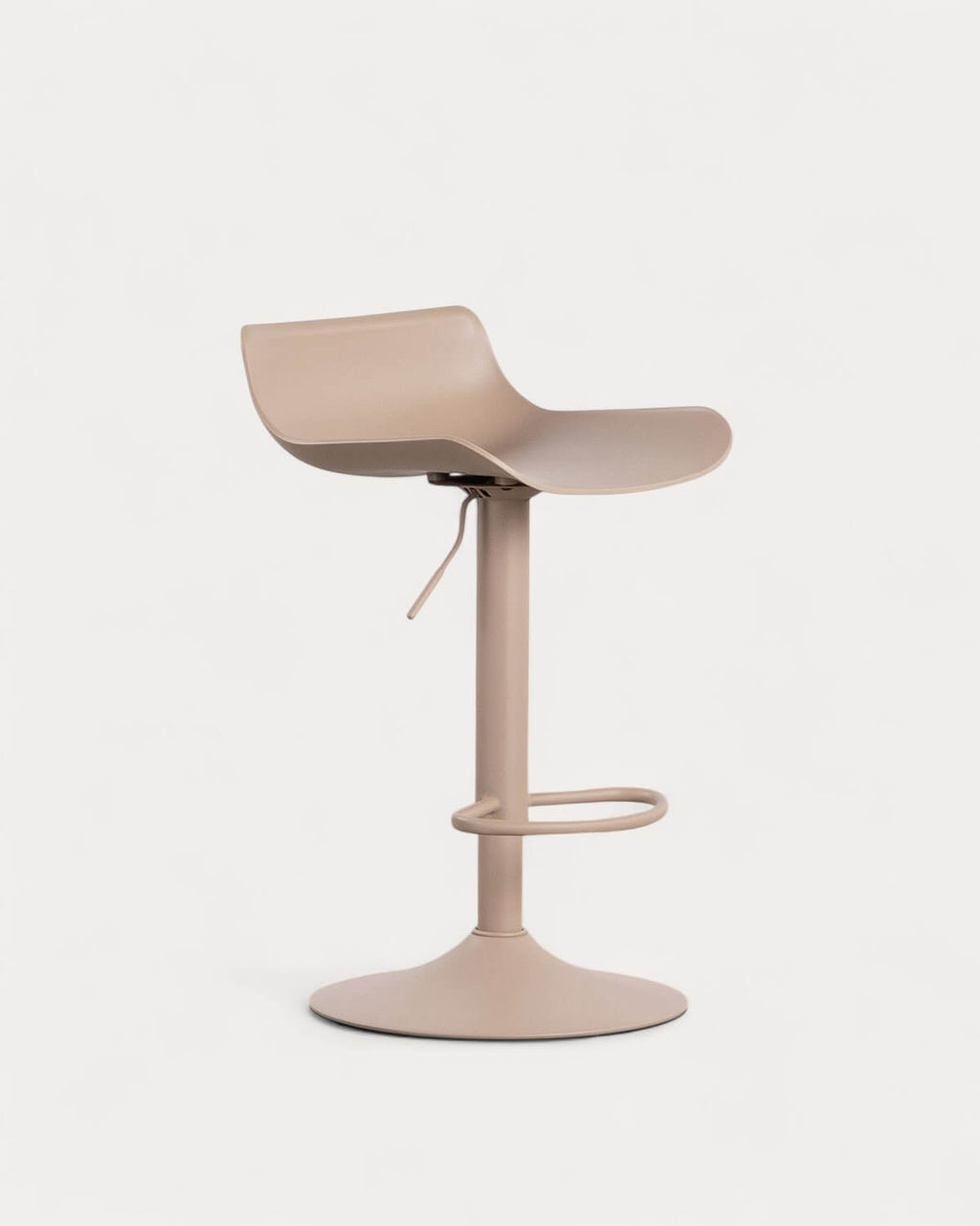Corea adjustable polyethylene and metal bar stool