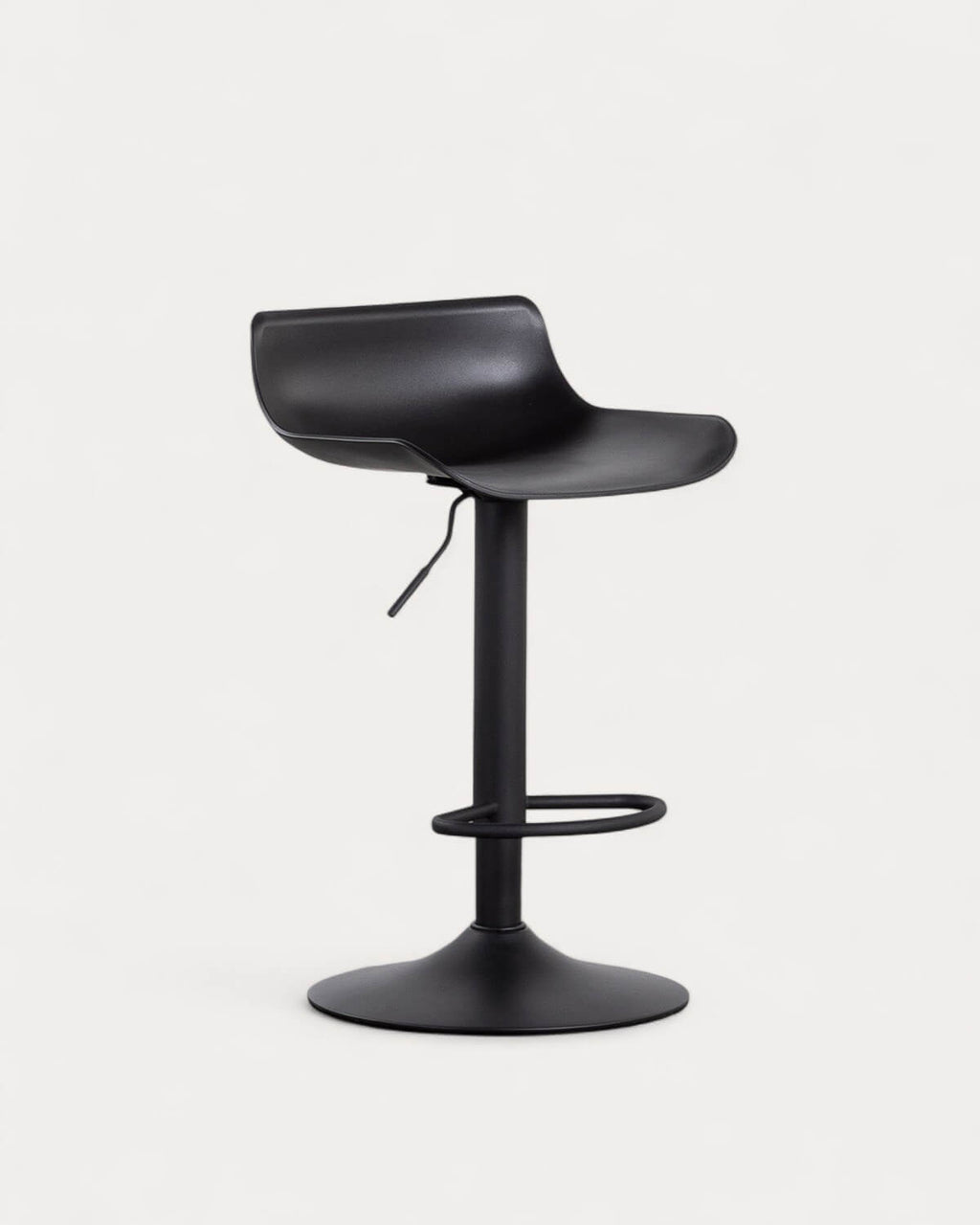Corea adjustable polyethylene and metal bar stool
