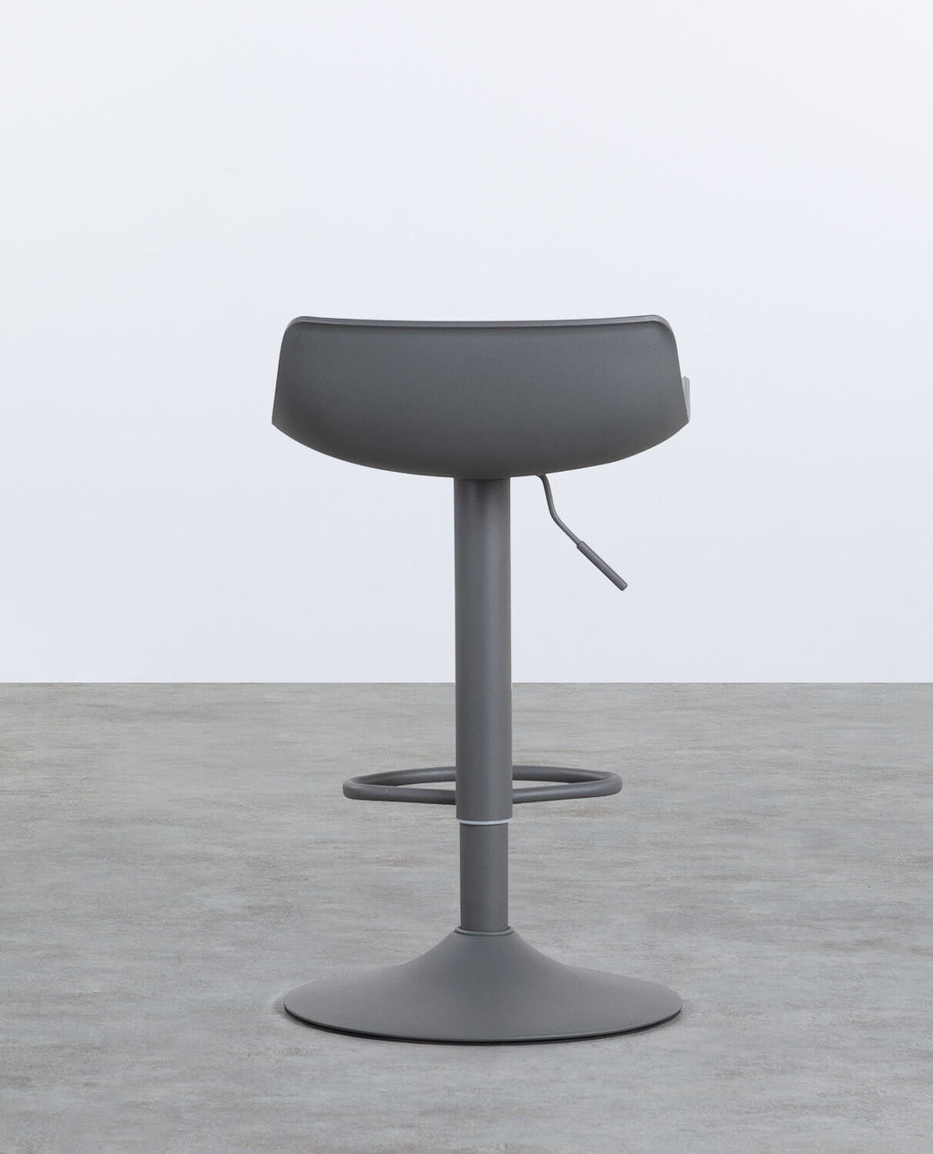 Corea adjustable polyethylene and metal bar stool