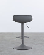 Corea adjustable polyethylene and metal bar stool