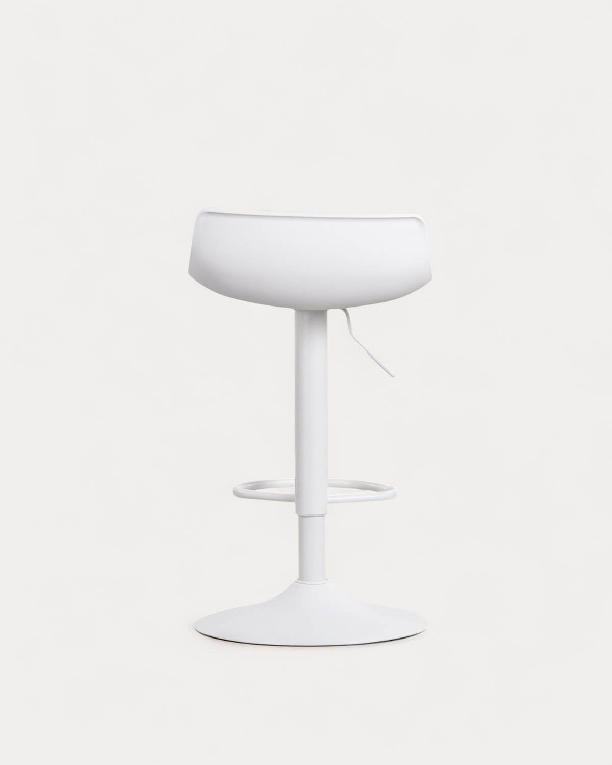 Corea adjustable polyethylene and metal bar stool