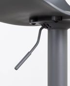 Corea adjustable polyethylene and metal bar stool