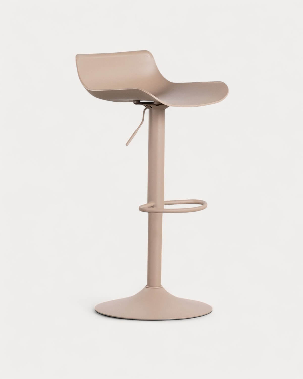 Corea adjustable polyethylene and metal bar stool