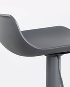 Corea adjustable polyethylene and metal bar stool