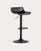 Corea adjustable polyethylene and metal bar stool