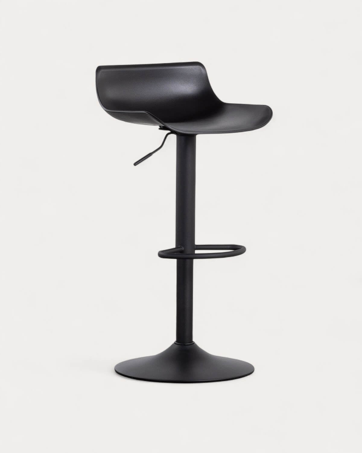 Corea adjustable polyethylene and metal bar stool
