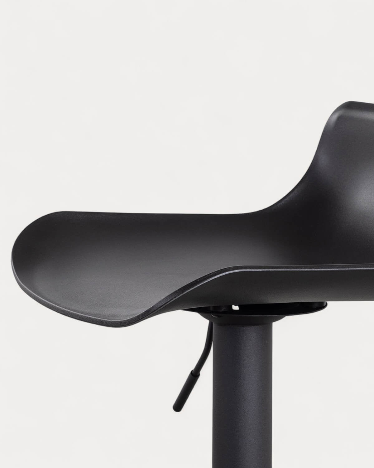 Corea adjustable polyethylene and metal bar stool