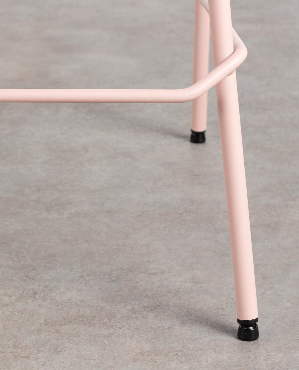 65 cm bar stool in velvet and Irun fabric