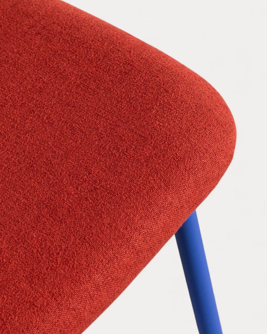 65 cm bar stool in velvet and Irun fabric