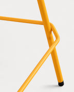 65 cm bar stool in velvet and Irun fabric