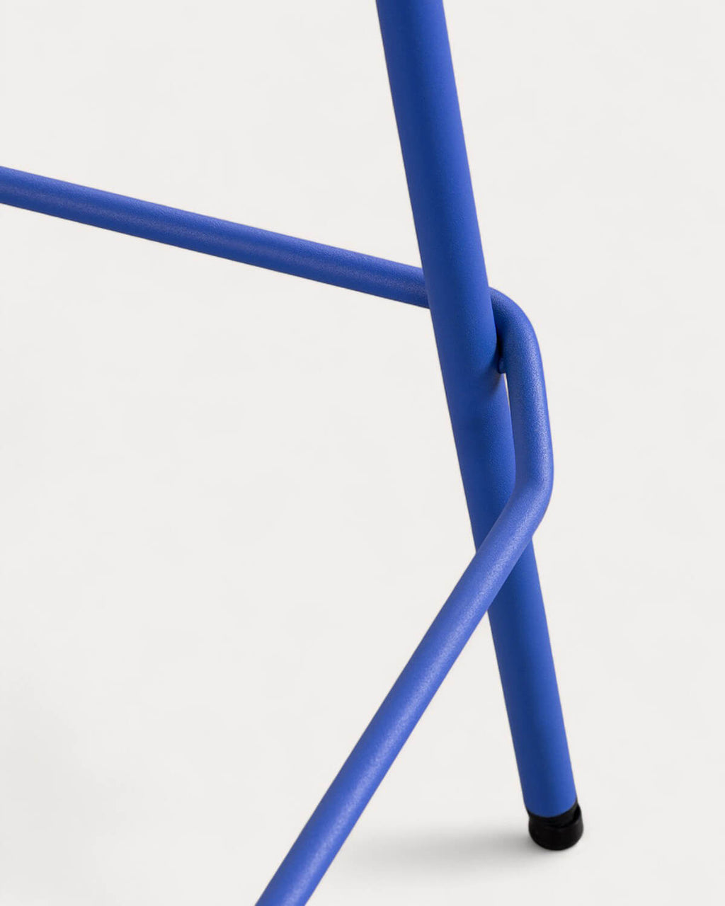 65 cm bar stool in velvet and Irun fabric
