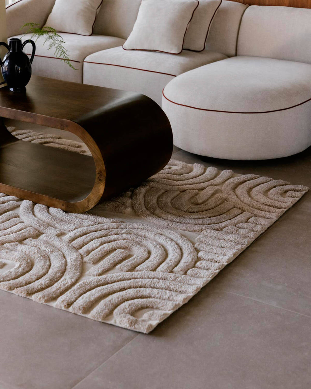 Zanas artisanal rug 236x165 cm in polyester